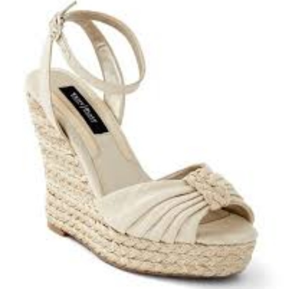 White House Black Market Shoes - White House Black Market ESPADRILLE WEDGE